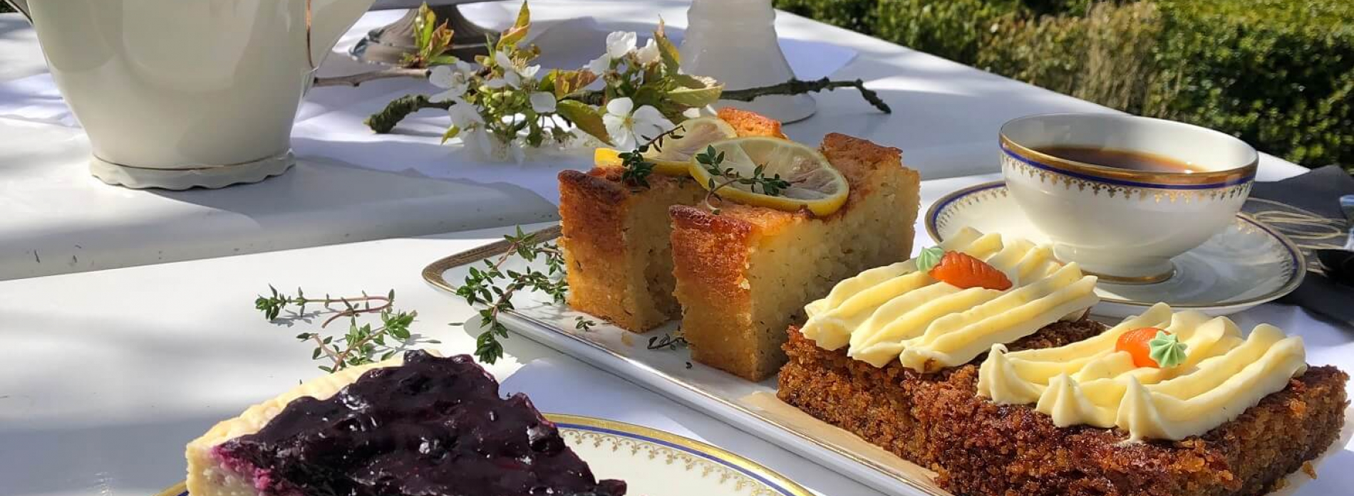 Gutshaus Volzrade Kuchen Tea Time Garten